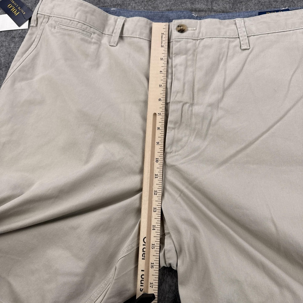 Polo Ralph Lauren Shorts Mens 46B Beige Classic Fit Chino 100% Cotton New Tags - Picture 7 of 13